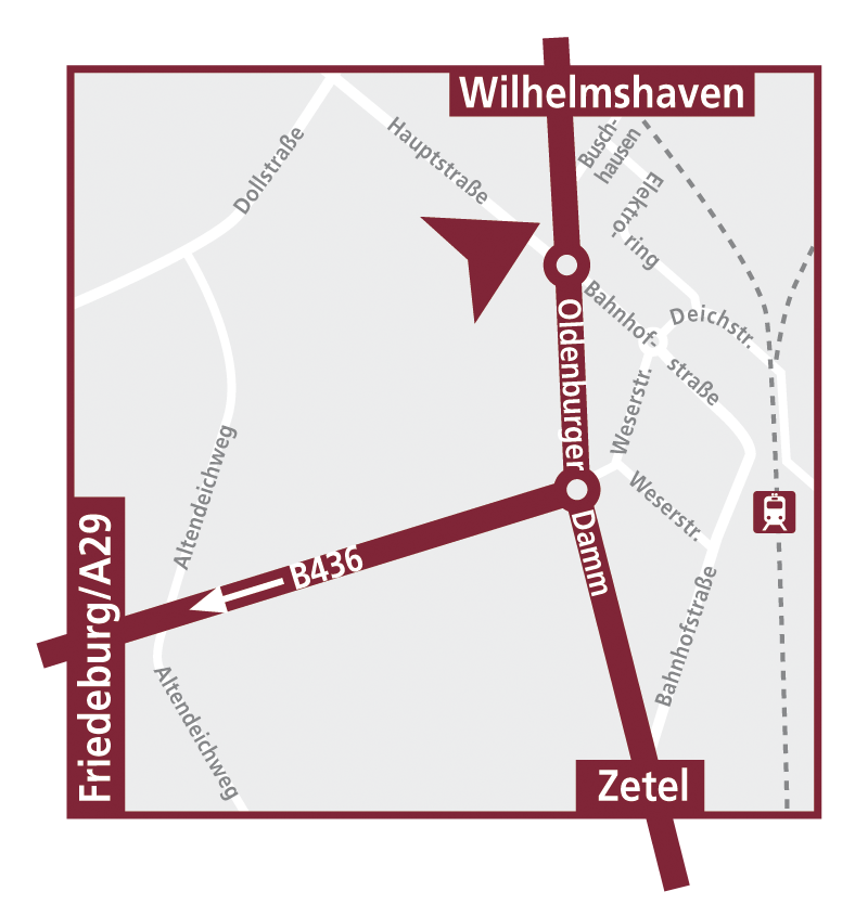 Anfahrtskarte Wohnpark Sande